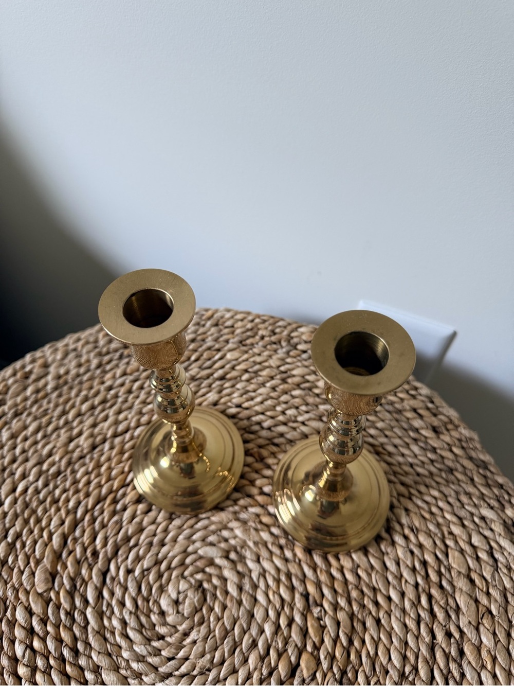 Vintage Brass Candlestick Holders - Picture 3 of 3